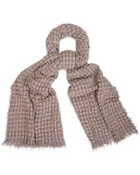 Saachi - Crinkle Plaid Scarf - Lyst