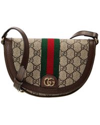 Gucci - Ophidia Mini GG Supreme Canvas & Leather Shoulder Bag - Lyst