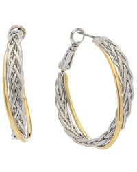 Juvell - 18k Plated Braided Hoops - Lyst