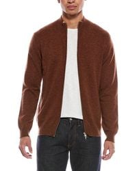 Brodie Cashmere - Zip Up Wool & Cashmere-Blend Funnel Neck Cardigan - Lyst