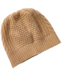 Portolano - Cables Design Cashmere Beanie - Lyst