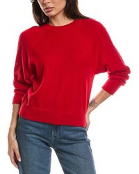 Forte - Rib Trim 100% Cashmere Sweatshirt - Lyst