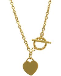 Adornia - 14k Plated Toggle Necklace - Lyst