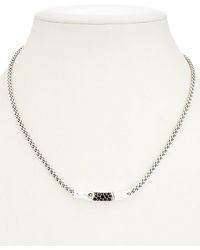 John Hardy - Bamboo Sapphire Lava Slider Pendant Necklace - Lyst