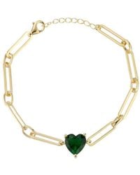 Sphera Milano - 14K Plated Cz Bracelet - Lyst