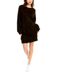 Electric and Rose Boardwalk Sweatshirt Dress - Black