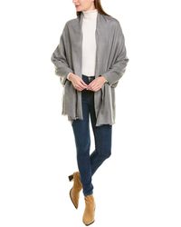 Amicale Cashmere - Solid Cashmere & Wool-Blend Wrap - Lyst