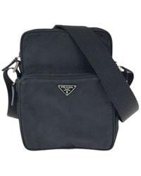 Prada - Tessuto Nylon Triangle Logo Shoulder Bag (Authentic Pre-Loved) - Lyst