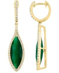 Effy Fine Jewelry - 14K 4.43 Ct. Tw. Diamond & Onyx Earrings - Lyst