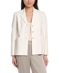 Anne Klein - Three-Button Notch Collar Jacket - Lyst