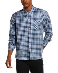Mens Clothing Shirts Casual shirts and button-up shirts Billy Reid Cotton Offset Woven Shirt in Blue for Men 