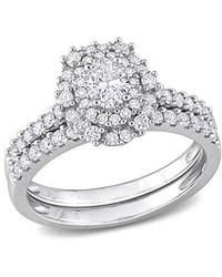 Rina Limor - 14K 0.99 Ct. Tw. Diamond Halo Ring - Lyst