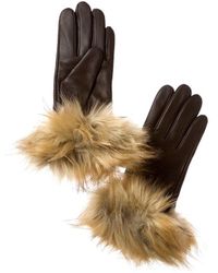 Surell - Full Skin Leather Gloves - Lyst