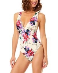 Cece - Plunge Neck One-Piece - Lyst