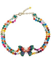 Eye Candy LA - The Luxe Collection Monarch Rainbow Butterfly Pendant Necklace - Lyst