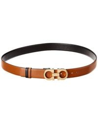 Ferragamo - Gancini Reversible & Adjustable Leather Belt - Lyst