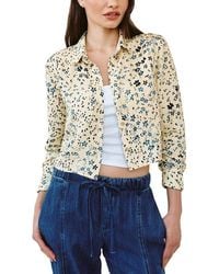 Bella Dahl - Linen-Blend Cropped Shirt - Lyst