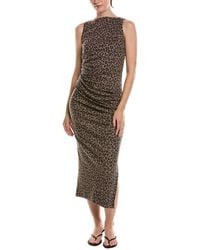Michael Stars - Reign Knife Neck Midi Pleated Dress - Lyst