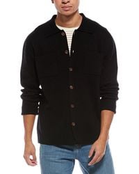 Brodie Cashmere - Classic Wool & Cashmere-Blend Sweater Shirt - Lyst