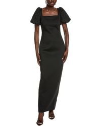 Badgley Mischka - Laser Pearl Sleeve Gown - Lyst
