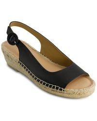 Bernardo - Melila Leather Espadrille Wedge - Lyst