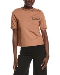 Gracia - Chain Link Trim T-Shirt - Lyst
