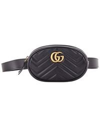Gucci - Matelasse Leather Gg Marmont Belt Bag (Authentic Pre-Loved) - Lyst