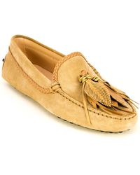 Tod's Gommino Suede Moccasin - Metallic