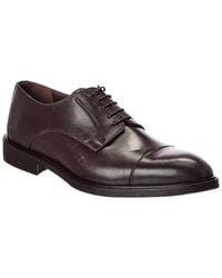 M by Bruno Magli - Reggio Cap Toe Leather Derby - Lyst