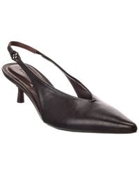 Jonathan Simkhai - Sylvie Distressed Leather Slingback Sandal - Lyst