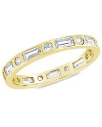 Sterling Forever - 14k Over Silver Cz Ethel Ring - Lyst