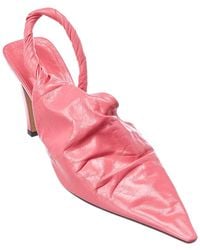 Bottega Veneta - The Point Leather Slingback Pump - Lyst