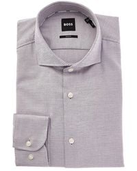 BOSS - Slim Fit Dress Shirt - Lyst