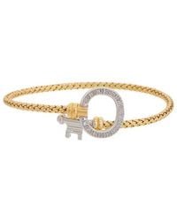 Meshmerise - 18K Over 0.15 Ct. Tw. Diamond Mesh Bangle Bracelet - Lyst