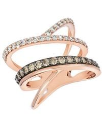 Le Vian - Chocolate Gladiator 14K Rose 0.93 Ct. Tw. Diamond Cocktail Ring - Lyst