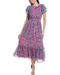 Cece - Double Ruffle Maxi Dress - Lyst