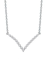 Genevive Jewelry - Chevron Necklace - Lyst