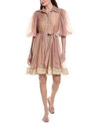 Beulah London - Short Sleeve Mini Dress - Lyst