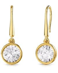 Lab Grown Diamonds - 14K 2.03 Ct. Tw. Lab-Grown Diamond Dangle Earrings - Lyst