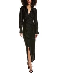 Jonathan Simkhai - Talita Classic Draped Front Midi Dress - Lyst