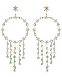 Eye Candy LA - Cz Juliette Fringe Dangle Earrings - Lyst