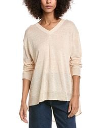 InCashmere - Incashmere Mixed Linen Pullover - Lyst