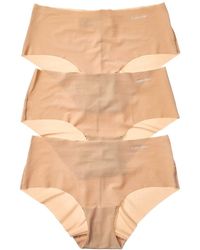 Calvin Klein - 3Pk Invisibles Microfiber Stretch Hipster - Lyst