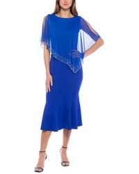 Marina - Crepe Midi Dress - Lyst