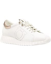 Ferragamo - Gancini Leather Sneaker - Lyst
