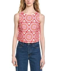 FLORA BEA NYC - Bello Linen-Blend Top - Lyst