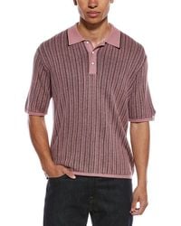 Rag & Bone - Harvey Garment Dyed Polo Shirt - Lyst