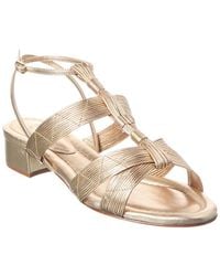 Alexandre Birman - Olga Block 30 Leather Sandal - Lyst
