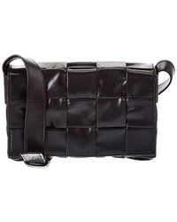 Bottega Veneta - Cassette Small Maxi Intrecciato Leather Crossbody - Lyst