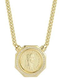 Sphera Milano - 14K Plated Cz Necklace - Lyst